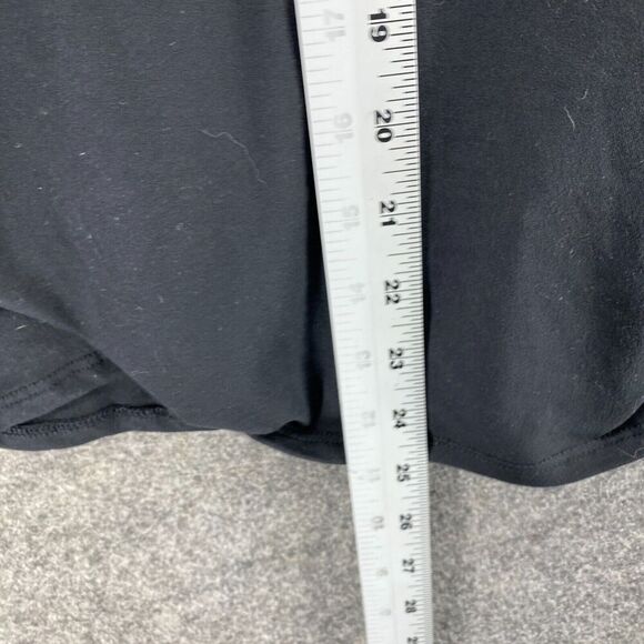 New Cato T-Shirt Women M Medium Black Plaid Long Sleeve Round Neck Pullover - Picture 9 of 10